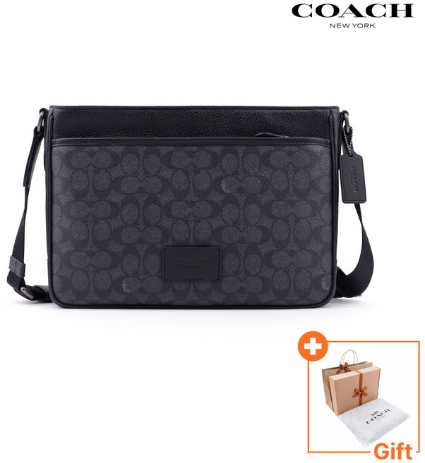 [국내백화점A/S] 코치 크로스백 남성 명품 가죽크로스백 시그니처 미니크로스 출근용 여행용 남자크로스 가방