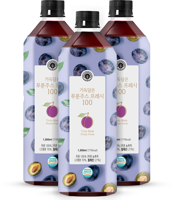 푸룬주스 가득담은 푸룬 프세시 100 농축 원액, 1L, 3개
