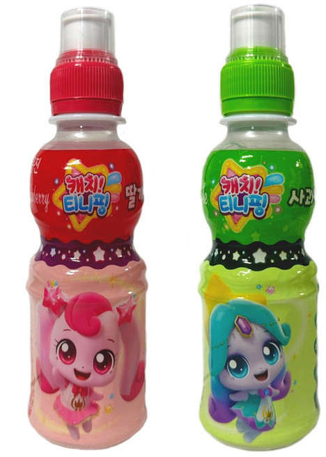 웅진 캐치티니핑 200ml 딸기x6펫+사과x6펫, 200mlx12펫, 12개