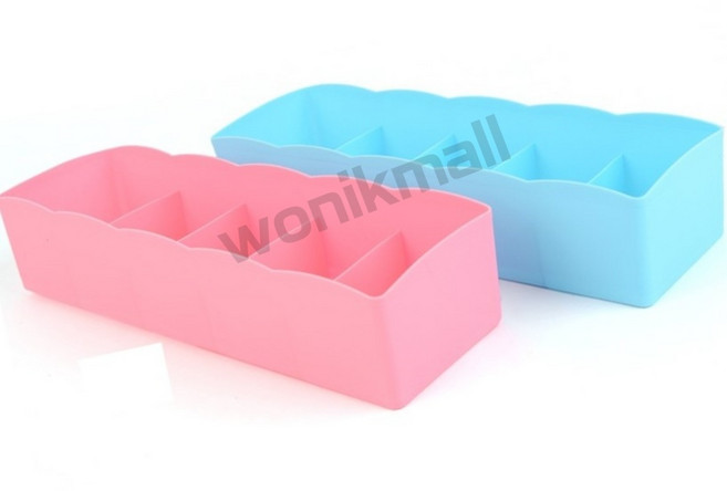 원익몰 5칸 양말수납함 속옷서랍장, 핑크, 1개