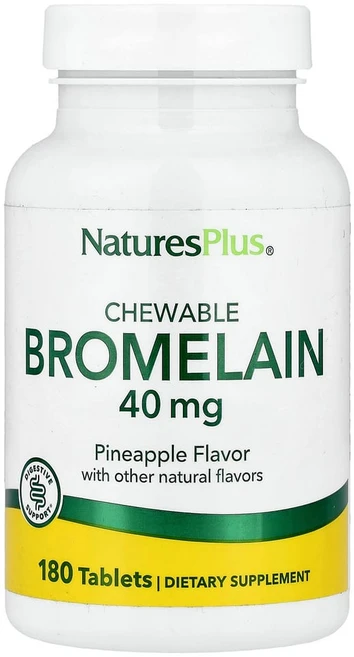 네이쳐스플러스 브로멜라인 츄어블 40 mg 180 정, One Color, 1개 - 쿠팡