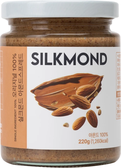 실크몬드 아몬드스프레드 100% 오리지널 버터 무첨가, 1개, 220g - 쿠팡