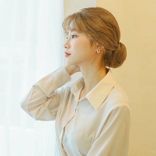 가발매니아 당고머리(미니) 당고가발 (고열사), 밀크블론드, 1개