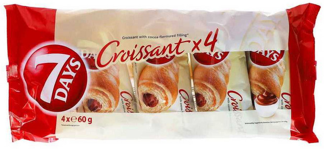 독일빵 7Days 크로와상 초코크림 4개입 240g, 1개