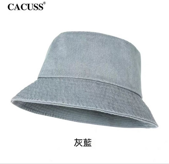 CACUSS 牛仔漁夫帽 灰色 尺寸57-59CM 帽高9CM 帽簷6.5CM 87g