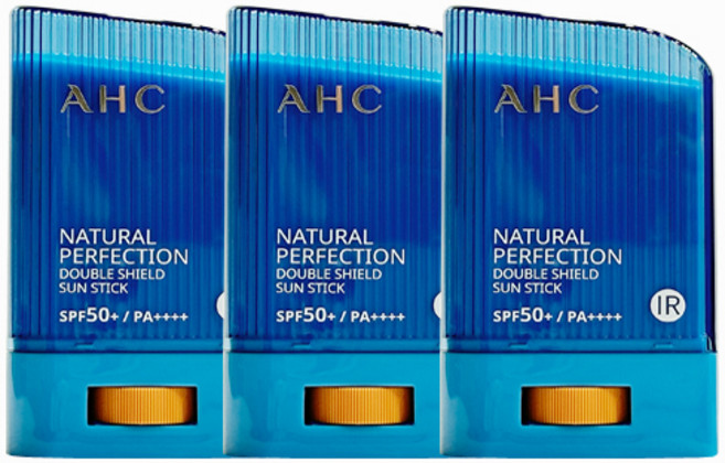 AHC 내추럴 퍼펙션 더블 쉴드 선스틱, 14g, 3개