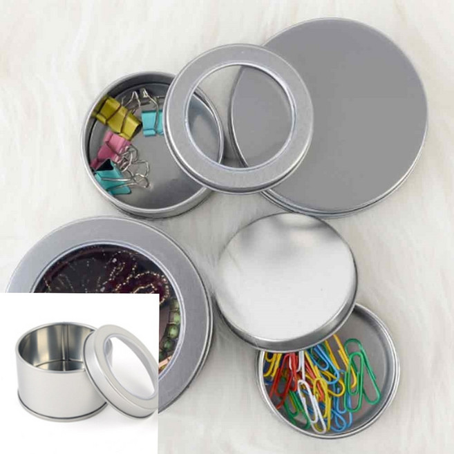 개부밧드 설압자통 밧드 병원캔 알코올솜통 거즈 소독 통 스폰지 캔 의료용 솜, 65x40mm - 막힘, 1개