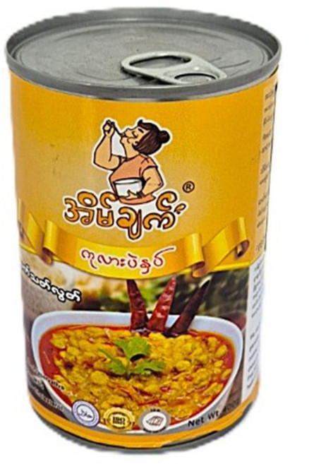 미얀마 이집트콩 커리 소스 통조림 400g, 1개