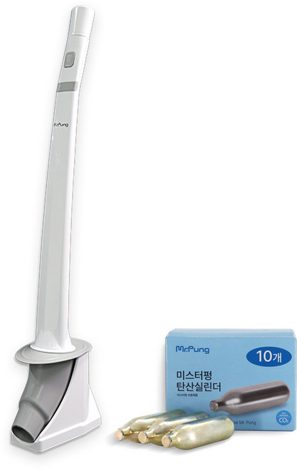 미스터펑 변기용 뚫어뻥 + 탄산실린더 10p, 화이트