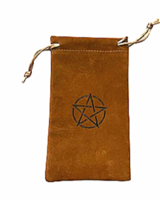 보스케 고급 벨벳 타로 파우치 모음, 브라운 별파우치, 1개