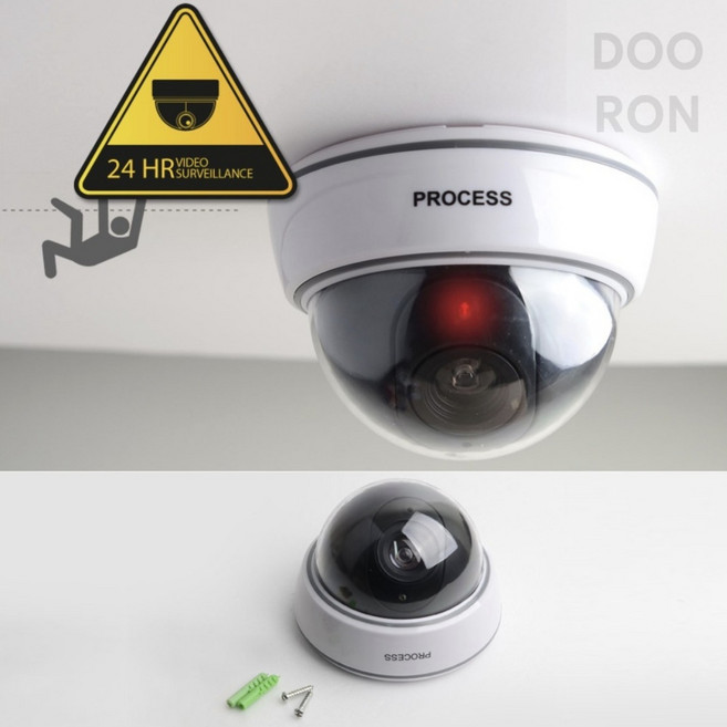 두론샵 가짜 CCTV 모형 감시카메라 보안캠 진짜같은 빨간불빛