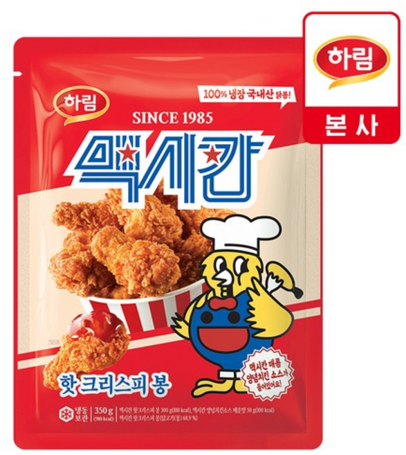 맥시칸 핫 크리스피 봉 치킨 350g 1봉, 1개
