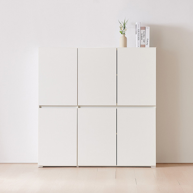 이노센트 플레 1200 높은 2단 다용도 모듈 수납장 i103947, 아이보리