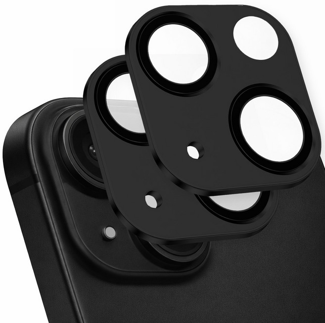 [2매입] 렉스 빛번짐 방지 일체형 카메라 보호 메탈필름 아이폰 15 16 17 프로 맥스 갤럭시 S26 울트라, 1박스