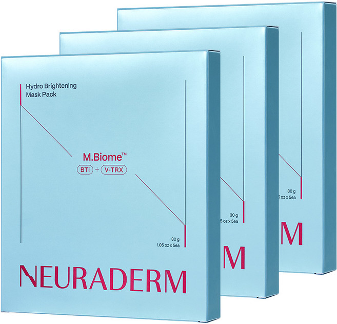 뉴라덤 하이드로 브라이트닝 마스크팩 30g, 5개입, 3개