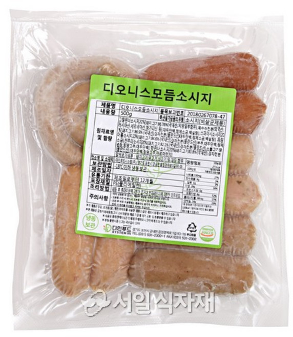 다인 디오니스 모둠소시지, 5개, 500g