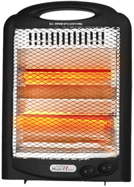 전기히터 WINDPIA-600HS 블랙 윈드피아 사무실 접이식 2단 난로 전도 스위치