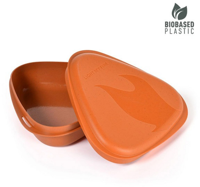 라이트마이파이어 LIGHT MY FIRE 볼 앤 리드 / 다회용 테이크아웃용기 / 피크닉 도시락통, 1개, 러스티오렌지