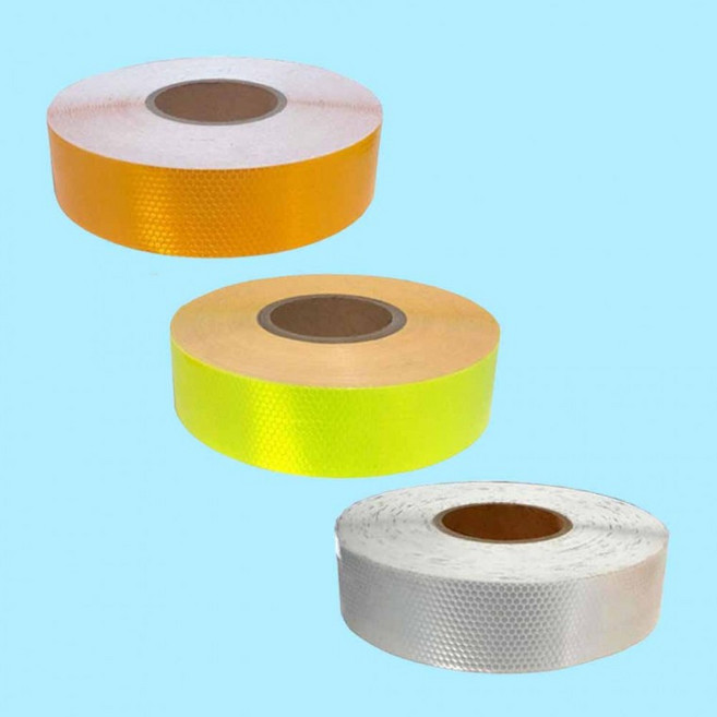 프리즘 고휘도 벌집반사 형광시트지 15cm 45.7M 1롤, 백색, 1개