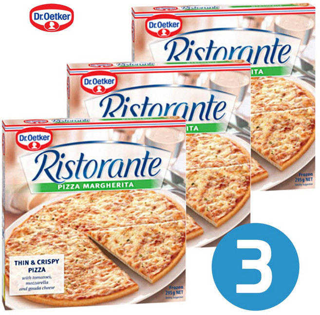 닥터오트커 리스토란테 마르게리타 피자 냉동피자 [당일발송], 295g, 3개