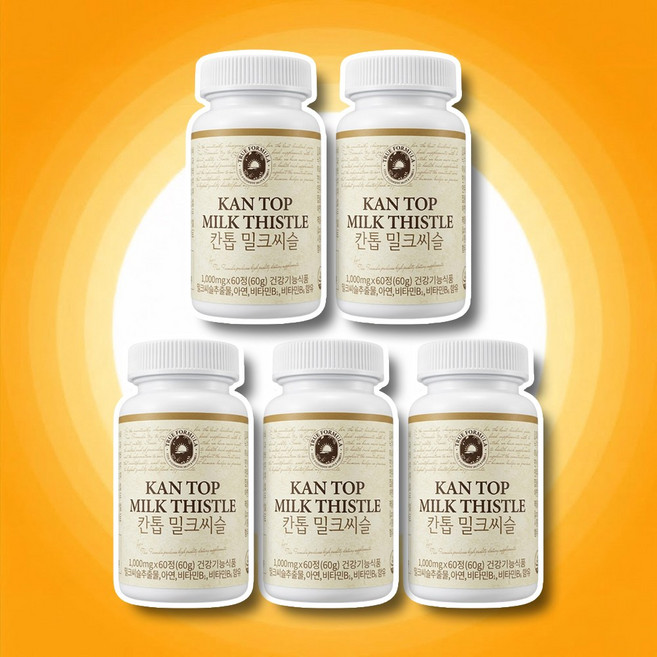 나인멜로 칸톱밀크씨슬 칸톱밀크시슬 트루포뮬러밀크시슬 간톱밀크시슬 트루포뮬러, 60정, 5개