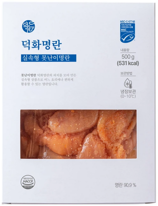 덕화 못난이 명란 500g, 1개