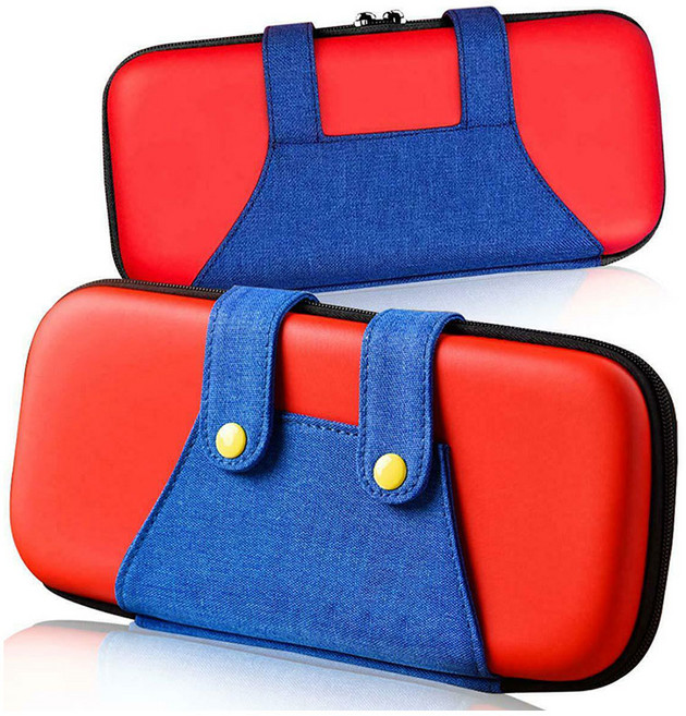 [닌텐도 스위치] 멜빵 파우치, 레드, 1개