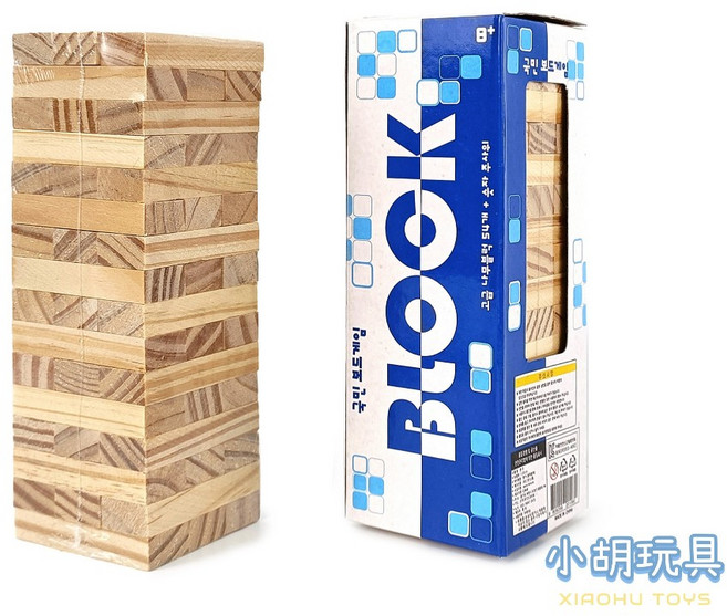 原木疊疊樂積木 益智桌遊 平衡遊戲 兒童玩具, 1個