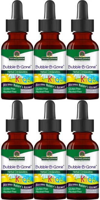 네이처스앤서 고흡수 어린이 키즈 버블 B 곤 액상 액체, 6팩, 30ml - 쿠팡