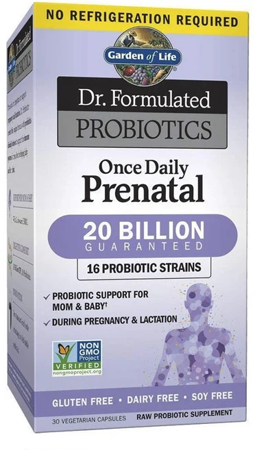 가든오브라이프 프로바이오틱 원스 데일리 프레나탈 200억 베지테리안 캡슐, 30정, 1개 - 쿠팡