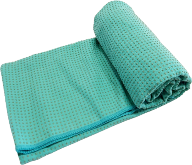 논슬립 요가타월 수건 요가 운동 매트 타올 담요, 솔리드-포레스트그린, 1개