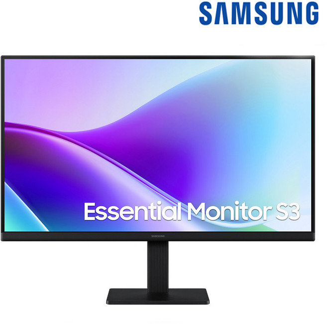 삼성전자 삼성 에센셜 모니터 S3 LS24F322GAKXKR LS24F322 S24F322 59~61cm(24인치) 120Hz IPS 사무용 PC 컴퓨터모니터, 60.4cm