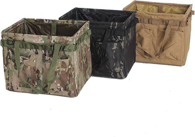 캠핑 수납가방 단조팩 공구 파우치 쓰레기통, 멀티캠