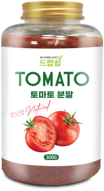토마토 분말(스페인) 300g(플라스틱통) 토마토 가루 파우더 선식 채소 주스 제빵 재료, 1개, 300g