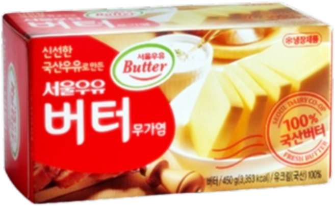 서울우유 국산원유100% 무가염 버터 450g, 26개