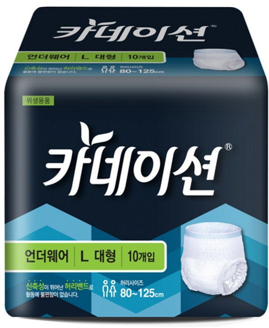 카네이션 언더웨어 L(대형)10개입 요실금팬티 성인기저귀, 대형, 10개입, 3개
