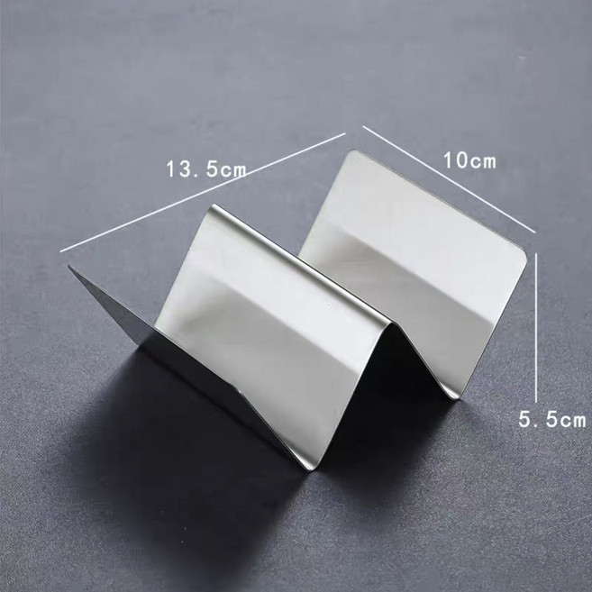 不銹鋼塔可薄餅架 墨西哥卷玉米煎餅架 餐廳餐具, 1個, 鋼板1-2餅架