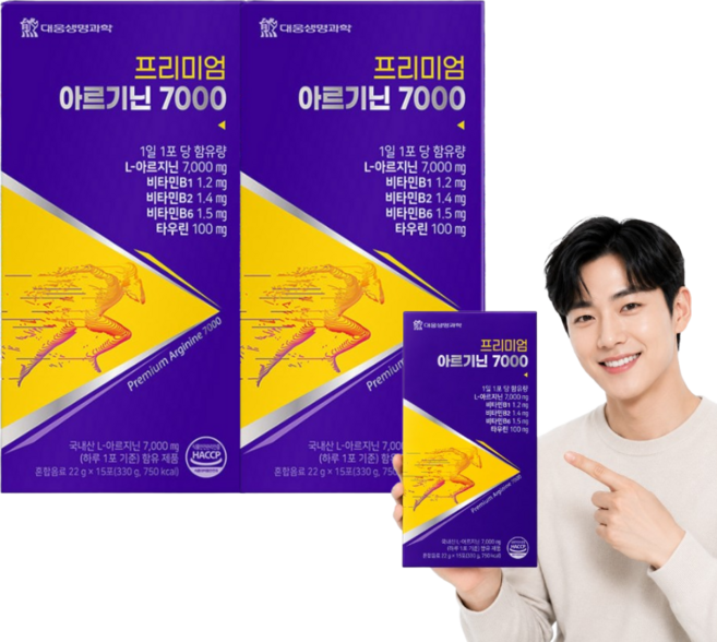 국내산 아르기닌 7000mg 아르지닌 타우린 블랙마카 추출물 함유 액상형 HACCP 인증, 330g, 2박스