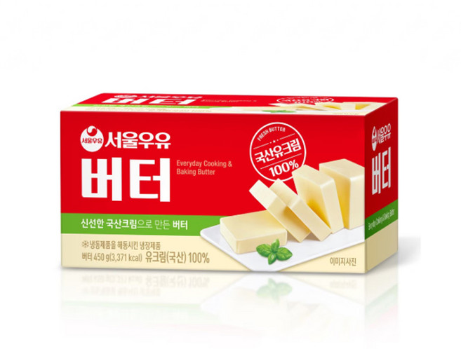 서울우유 국산원유100% 버터 450g(아이스박스 팩 포함), 450g, 1개