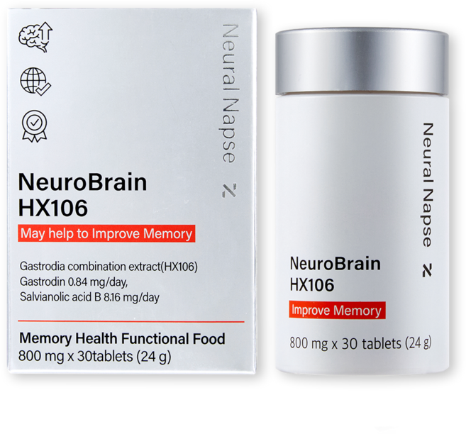 뉴럴냅스 뉴로브레인 HX106 기억력 인지력 개선 두뇌 건강, 30정, 1개