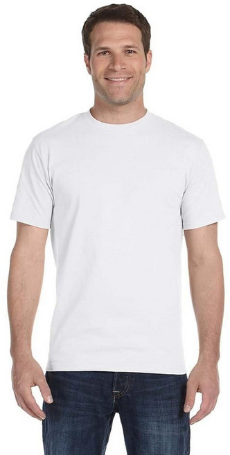 HANES 헤인즈 남성용 반소매 큰 티셔츠 반팔 Beefy-t Fatigue Green 161683 3783208477, White - 1 Pack
