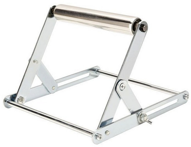 스탠드 절단기 롤러 가능한 스틸 스테인레스 소재 조정 접이식 지지대 절단용 브래킷 프레임, 1개, 30CM