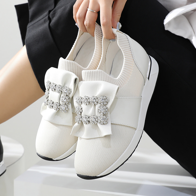 제이슈 소가죽 라이디 보석 슬립온 3cm