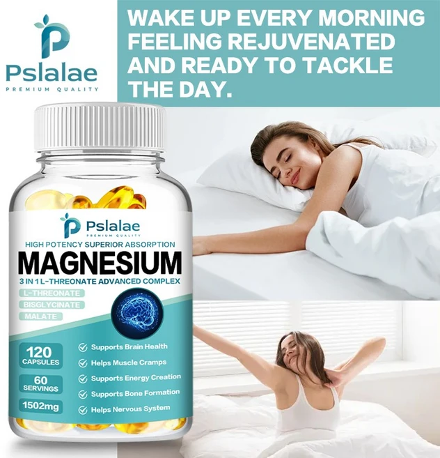 근육 이완 수면 뇌 건강 지원을 위한 3-in-1 L-트레오네이트 고급 복합제 비건 비유전자변형 120캡슐, 1개, 120정 - 쿠팡