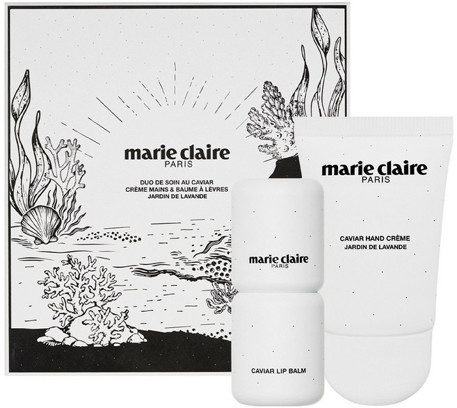 캐비어 케어 듀오 핸드크림 자당 드 라벤더 & 립밤, 1세트