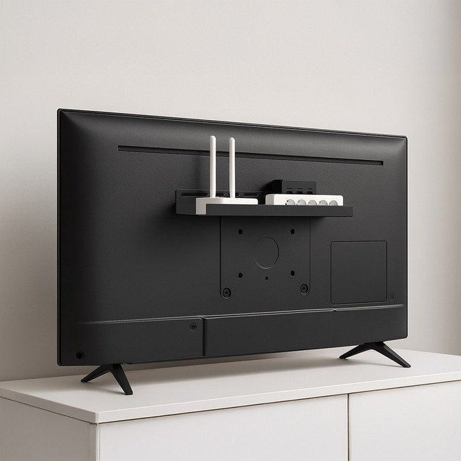 무타공 베사홀 선반 TV 모니터 셋탑박스 멀티탭 선정리 거치대 브라켓 중형 500