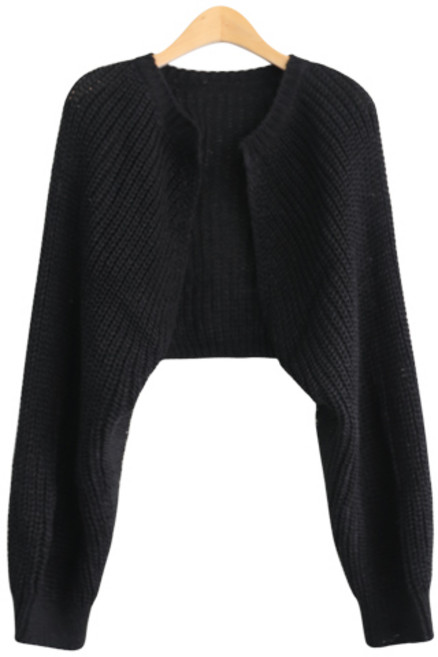 제니트 여성 볼레로 니트 가디건 숄 여리핏 도노볼레로숄