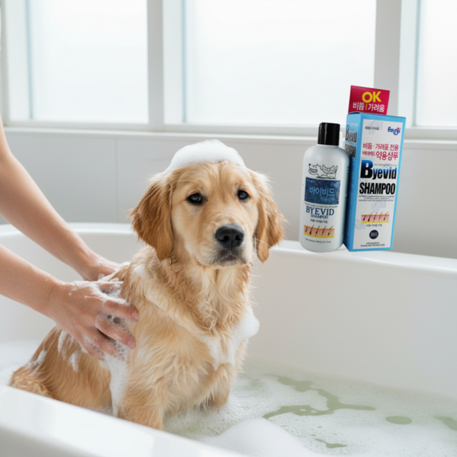 강아지 고양이 피부병 가려움증 아토피 피부염 약용샴푸, 1개, 300ml