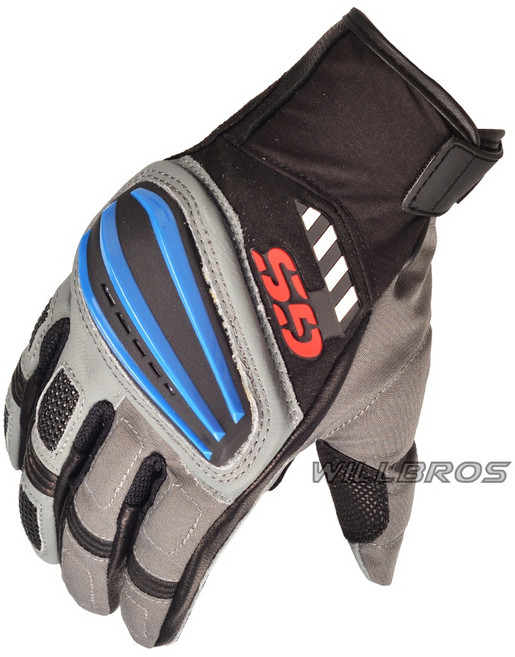 신제품 2018 모토라드 랠리 GS 장갑 BMW 모토크로스 오토바이 오프로드 다운힐 레이싱 장갑 남성 여성용 사이클링 라이딩, [03] Black White Blue