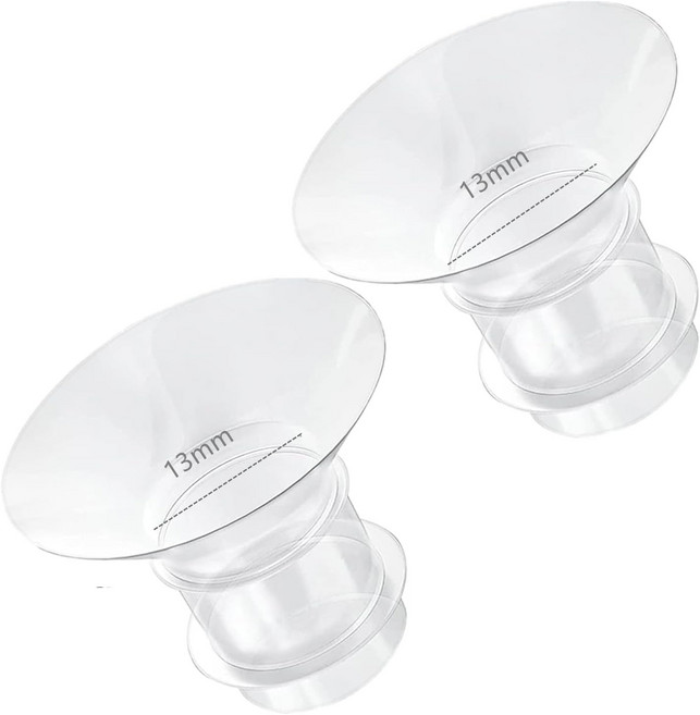 2PCS 플랜지 삽입 3mm 메델라스펙트라윌로우TSRETE맘코지 S9S2S9S2 유방 펌프 24mm 실드 니플 터널 다운을 올바른 크기로 줄이고 부품 교체, 1세트